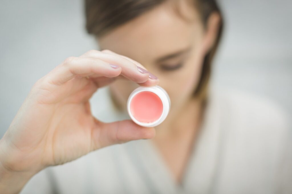 lip balm, lipstick, cosmetics